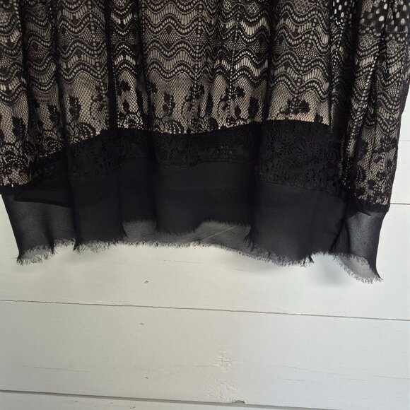 Cabi Womens Black Lace Sleeveless Top W/ Bow Detail Size M - Picture 6 of 7